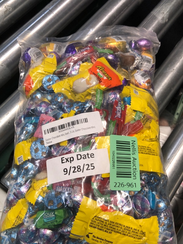 Photo 1 of ***(EXP:  9/28/25)NONREFUNDABLE***Easter Chocolate Mix, 5lb Pack of Bulk Easter Candy Individually Wrapped, Ideal for Gifting, Sharing, Parties, Egg Hunts and Holiday Celebrations, Perfect Candy Assortment for Kids and Adults
