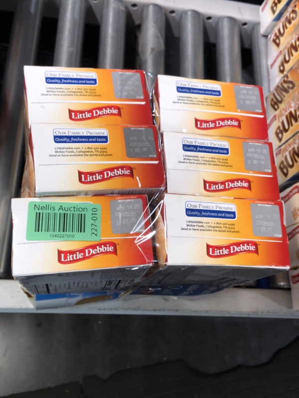 Photo 1 of ***(EXP: 4/14/25)NONREFUNDABLE***BUNDLE OF 6***Little Debbie Honey Buns, 6 Individually Wrapped Pastries, 10.6 oz Box, Pack of 0ne (1)