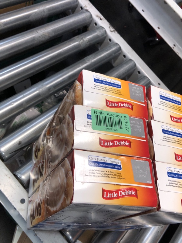 Photo 1 of ***(EXP:4/14/25 )NONREFUNDABLE***BUNDLE OF 6***Little Debbie Honey Buns, 6 Individually Wrapped Pastries, 10.6 oz Box, Pack of 0ne (1)