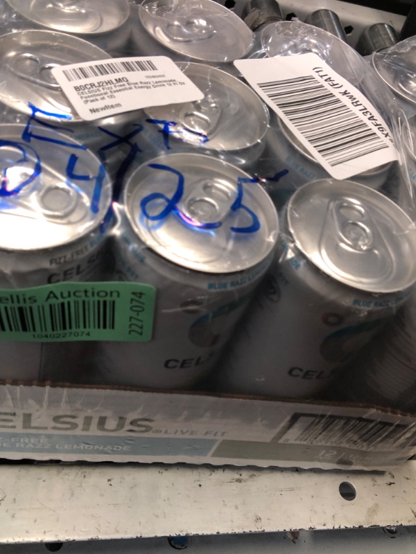 Photo 1 of ***(EXP: 04/25)NONREFUNDABLE***CELSIUS Fizz Free Blue Razz Lemonade, Functional Essential Energy Drink 12 Fl Oz (Pack of 12