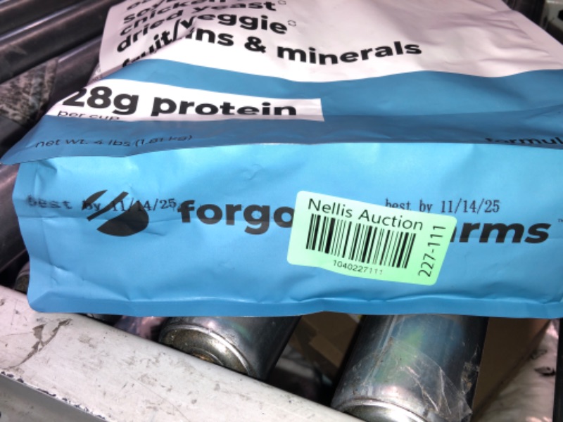 Photo 1 of ***(EXP:11/14/25 )NONREFUNDABLE***Forgotten Farms Dog Food, Upcycled Lamb Protein and Ancient Grains, 28g Protein, 4 lb Bag
