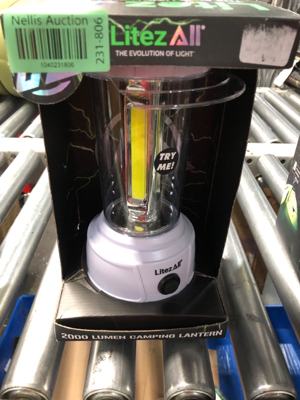 Photo 1 of ***(MINOR DAMAGE)***
LitezAll LED Lanterns for Power Outages, Brightest Lantern 2000 Lumens - Battery Powered Light Emitting Diode Lantern for Emergency and Camping