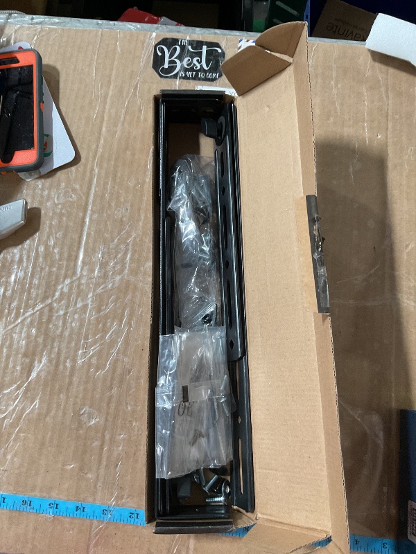 Photo 1 of USX MOUNT Soundbar Mount, Flexible Sound Bar TV Mount for Mounting Above or Under TV, Fits Most Sound Bars Up to 16 Lbs, Tool-Free Knob Adjustable, for 23-90" TVs with Detachable Extension Plates