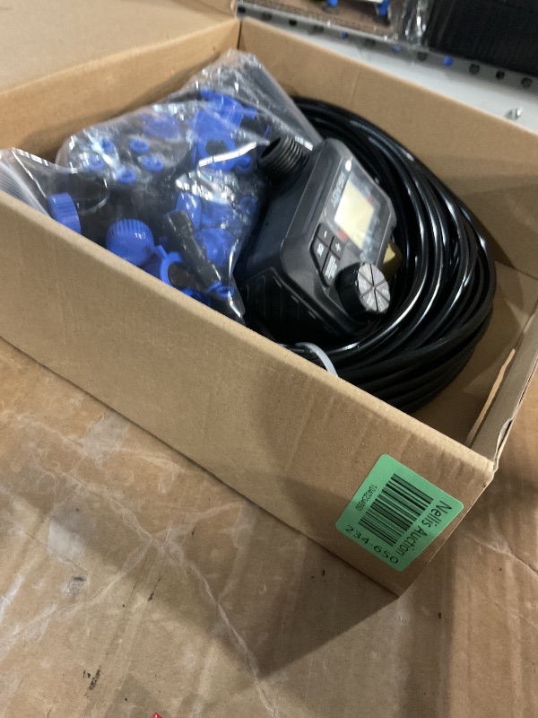 Photo 1 of ***(LEAKS)***
HIRALIY 100FT Pressure Compensating Irrigation System with Garden Timer, New Quick Connector Garden Watering System, Irrigation Kit for Plants, Watering Regularly by Timer
