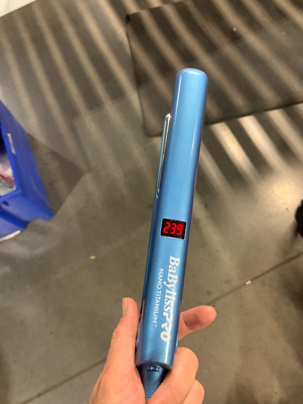 Photo 1 of ***(MINOR DAMAGE/ SEE NOTES)***
BaBylissPRO Nano Titanium Flat Iron Hair Straightener, 1" Digital Hair Straightener Iron for Professional Salon Results and All Hair Types