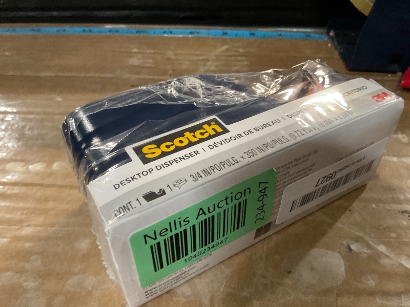 Photo 1 of Scotch Desktop Tape Dispenser, Molten Ink (Navy), 2.13 in. x 2.75 in. x 5.25 in., 1 Tape Dispenser