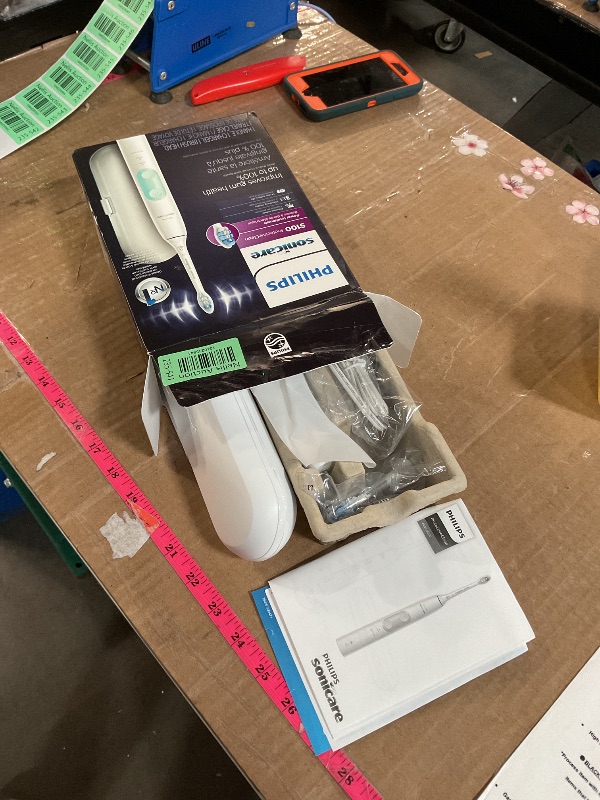 Photo 1 of (POWER TESTED) Philips Sonicare ProtectiveClean 5100 Rechargeable Electric Toothbrush, with Pressure Sensor, 3 Cleaning Modes, SmarTimer and QuadPacer, 14-Day Battery Life, Travel Case, White, Model HX6857/11