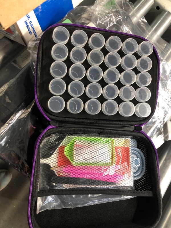 Photo 1 of ***(MISSING PARTS/ ZIPPER GET STUCK)***
ARTDOT 30 Slots Storage Container for Diamond Art Kits for Adults,Portable Bead Storage Boxes for Diamond Painting Accessories and Tools