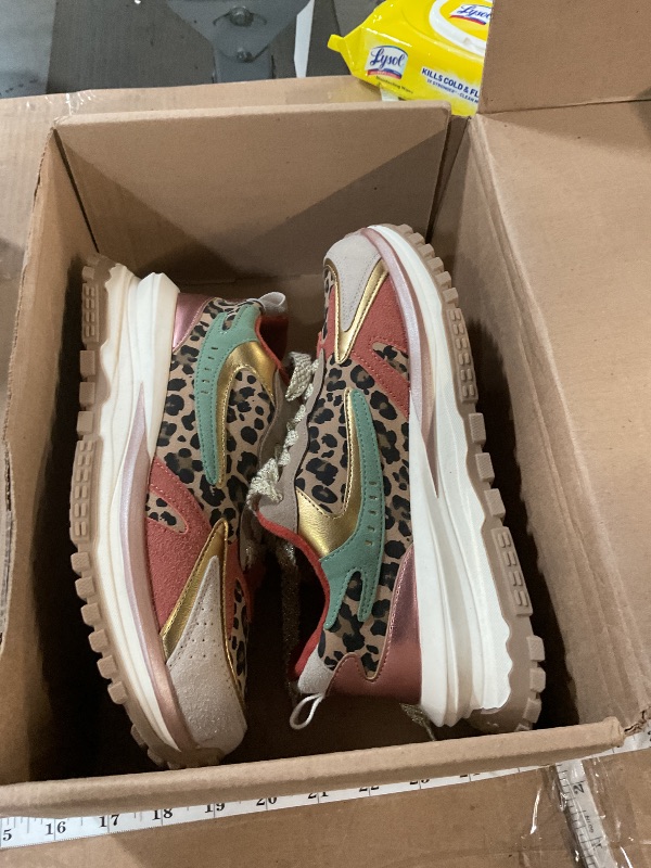 Photo 1 of (FAIR) Blowfish Malibu Womens Leo Retro Sneaker Leopard 8 M