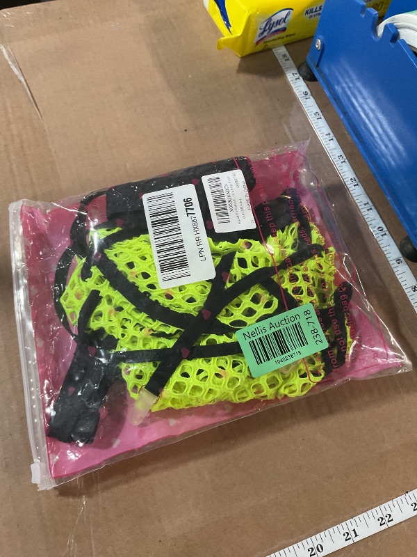 View 2 of Kaei&Shi Garter Lingerie For Women,Fishnet Mesh Choker Strappy Sexy Lingerie,Rave Outfits Festival Matching 4 Pieces Lingerie Set Blacklight Glow In The Dark Boudoir Neon Green Black Large Corset