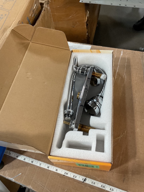 Photo 1 of XMK All Metal RV Kitchen Faucet,Camper RV Kitchen Sink Faucet Replacement with Flexible Arc 360 Degree Rotatable Tri-Function Sprayer for Campers,Motorhomes,Travel Trailers,8 Inch 2 Hole