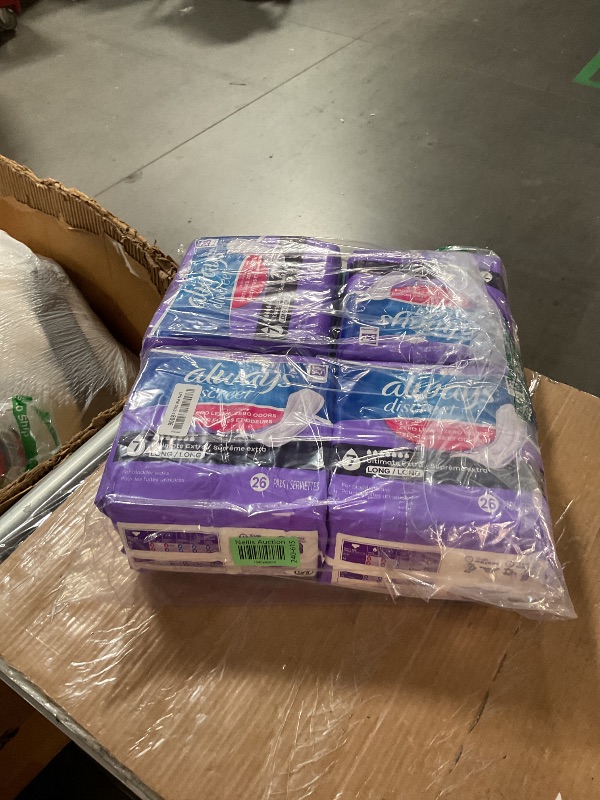 Photo 1 of Always Discreet Adult Incontinence Pads for Women, Ultimate Extra Absorbency, Long Length, Postpartum Pads, 104 Count (Packaging May Vary)