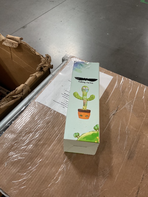 Photo 1 of [Update Volume Adjustable] Talking Cactus Toy Mimics Back, Gift Package Repeat Talking Cactus Plush Toys - Talking Sing+Repeat+Dancing+Recording+Rainbow Led Cactus Toy(15 Second Recording)
