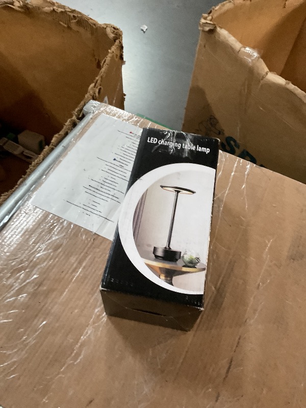 Photo 1 of ***(NO RETURNS OR REFUNDS/ FOR PARTS ONLY/ NON FUNCTIONAL)***
baishezhuan Rechargeable Cordless LED Table Lamps Touch Sensor Light, 3-Levels Portable Dimming Wireless Battery Operated Lamp?Nightstand Lamp/Night Light/Restaurant Table/Outdoor/Coffee/Bar (B