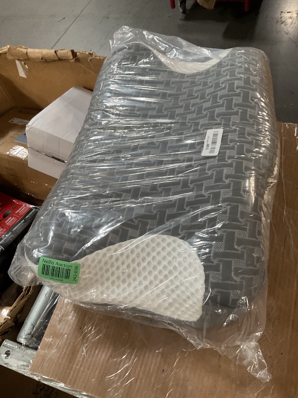 Photo 1 of (USED/FAIR) (BAGGED) Elviros Cervical Neck CPAP Pillow for Sleeping, Ergonomic Adjustable Height Neck Support Memory Foam Bed Pillow for CPAP Users with Sleep Apnea, Suitable for Side and Back Sleepers