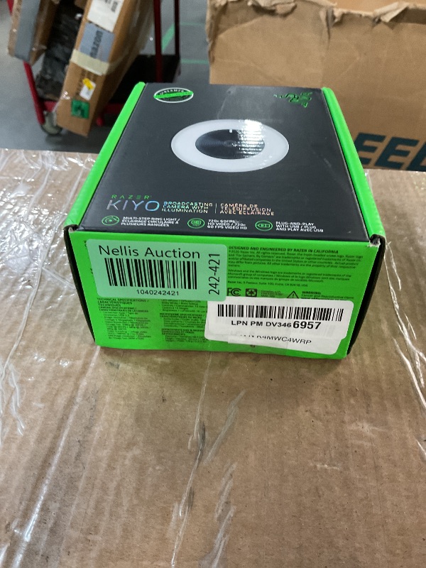 Photo 1 of Razer Kiyo Streaming Webcam: 1080p 30 FPS / 720p 60 FPS - Ring Light w/Adjustable Brightness - Built-in Microphone - Advanced Autofocus