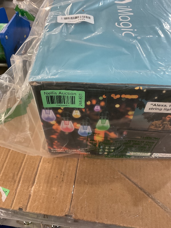 Photo 1 of iMagic Outdoor String Lights, 98 Ft Smart RGB Patio Lights, 30 LED Bulbs Multi Color String Lights, for Alexa/Google Assistant, App Control, 2.4 GHz Only, IP65 Waterproof, Meet to U.S. Standards