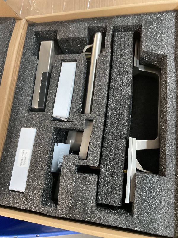 Photo 1 of Fingerprint Door Lock with Handle Sets, BEBASIA Keyless Entry Door Lock, Bluetooth Front Door Lock Set, Smart Door Lock, Electronic Keypad Door Lock with Handle, Digital Smart Deadbolt, Satin Nickel