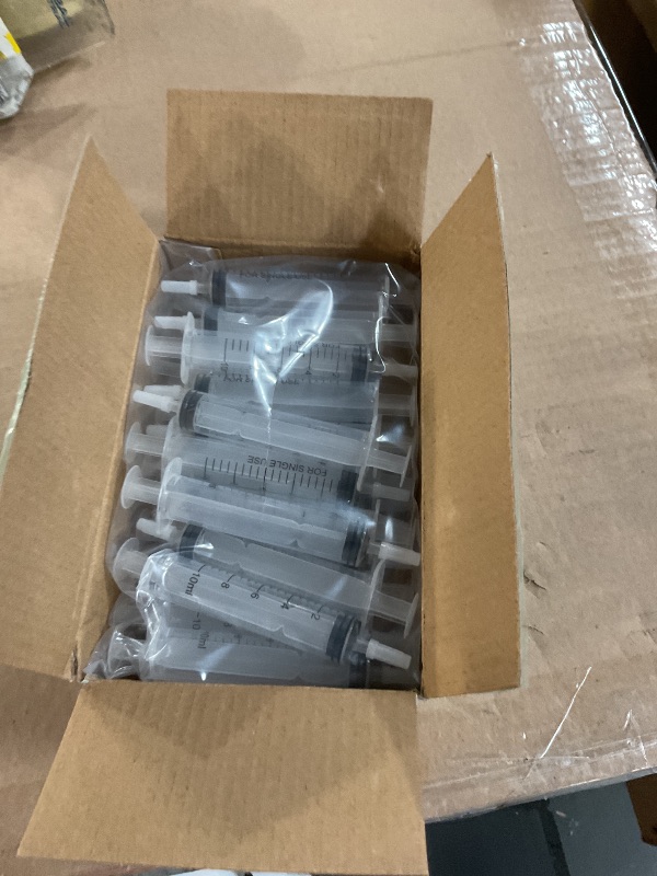 Photo 1 of JOLLY PARTY 10ml Plastic Syringes, Small Syringe with Tip Cap, 30 Pack Oral Syringe for Scientific Labs, Feeding Pets, Measurement, Refilling, 10ml Measuring Tools for Liquid, No Needle