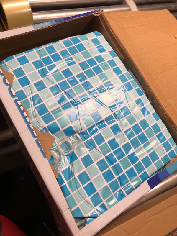 Photo 1 of GRIP A POOL Premium Large Inflatable Pool with Soft Floor, Handles and Drain for Adults and Kids, 90"x60"19" Durable Blow Up Outdoor Swimming Pool for Backyard, Summer Gift, Family Size Kids Pool