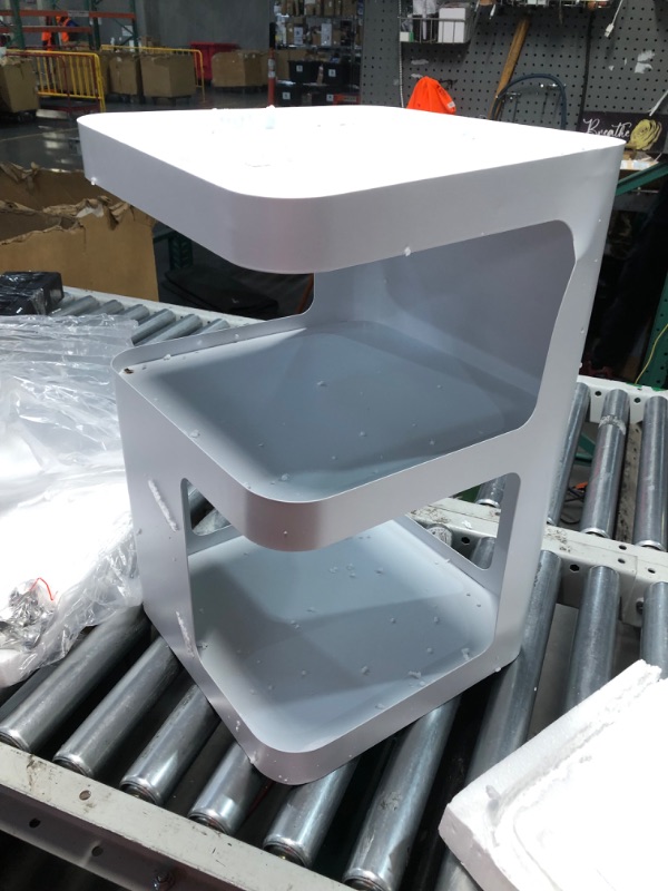 Photo 1 of ***DAMAGED - DENTED AND BENT - SEE PICTURES***
BUZUEY Side Table,Modern end Table,Metal nightstand,Bedside Table,3-Tier Accent Table with Storage for Bedroom,Living Room,Small Space,Couch.No Assembly Required