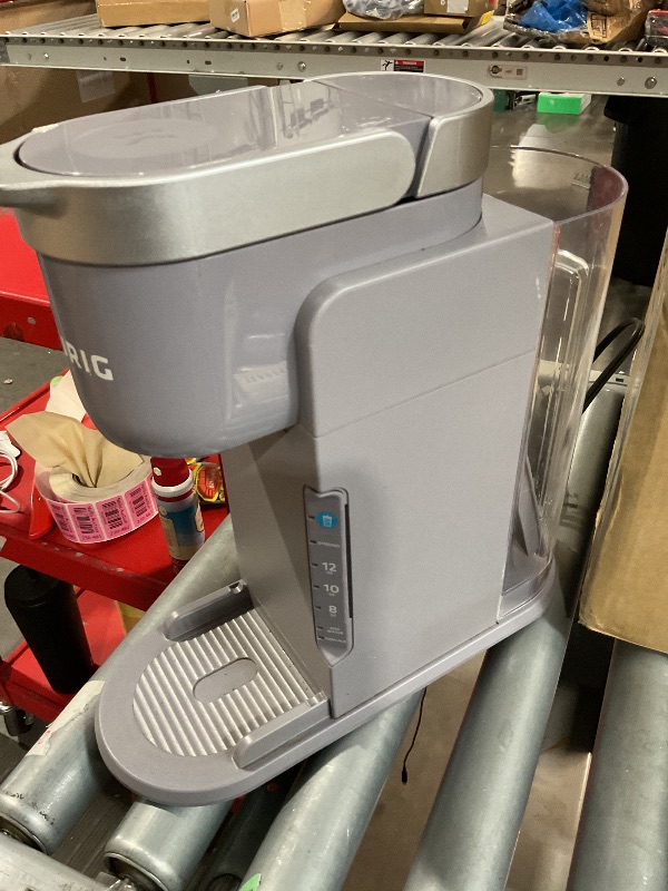 Photo 1 of (Used item)Keurig K-Iced Coffee Maker, Single Serve K-Cup Pod Iced Coffee Maker, With Hot and Cold Coffee Capabilities, Brews Any K-Cup Pod, Gray