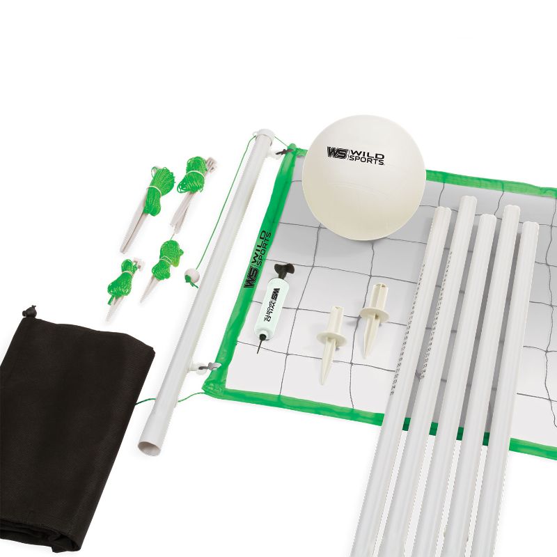 Photo 1 of ***DAMAGED - INCOMPLETE - SEE COMMENTS***
Wild Sports Volleyball Set, Quick Set-Up, White, 30 ft. (9.14 m) long x 32 in. (81.2 cm) high