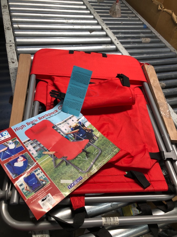 Photo 1 of (see all images) High Back Director Chair Heavy Duty Camping Chairs (Red)