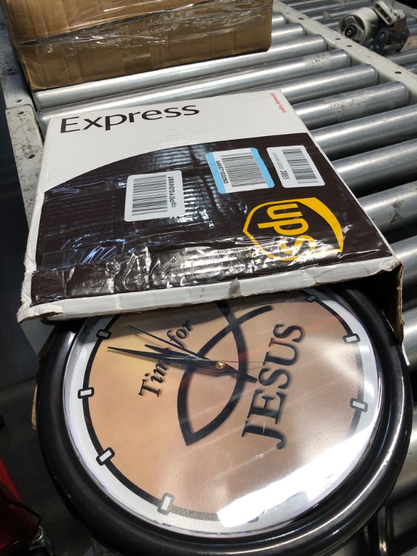 Photo 1 of  **small crack**SignMission TIME for Jesus Wall Clock Religious Christian Catholic Christ Church Gift