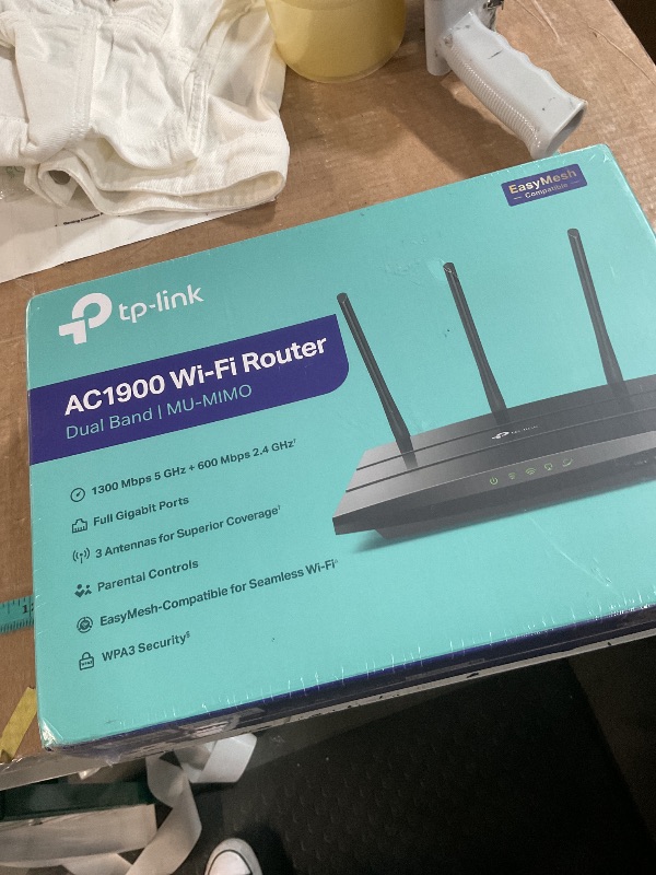 Photo 1 of TP-Link AC1900 Smart WiFi Router (Archer A8) -High Speed MU-MIMO Wireless Router, Dual Band Router for Wireless Internet, Gigabit, Supports Guest WiFi