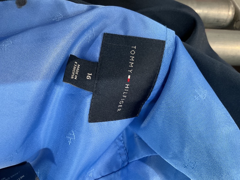 Photo 1 of (See images)Tommy Hilfiger Boys' 2-Piece Formal Suit Set, Navy, 18 Husky