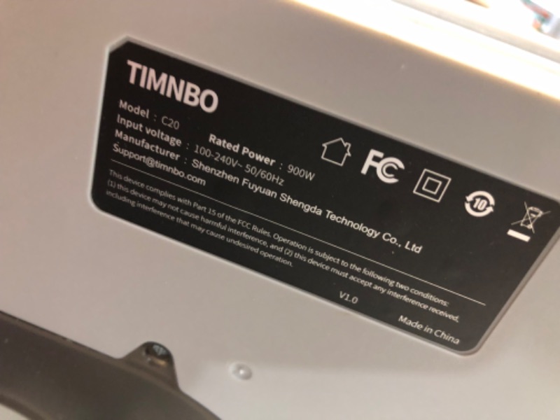 Photo 1 of Timnbo Touchless Vacuum Automatic Dustpan Great for Pet Hair/Food Crumbs/Dirt 4000PA Powerful Suction, Hair Vacuum for Salons Automatic Sensors, White Canister Vacuum Cleaner
