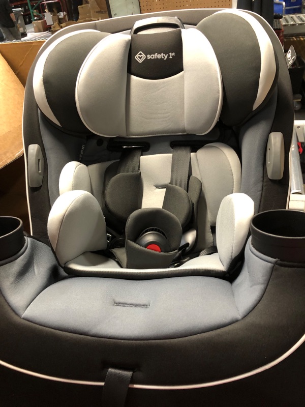 Photo 1 of Safety 1st Grow and Go All-in-One Slim Convertible Car Seat, Rear Facing, 5-40 lbs, Forward Facing (30–65 lbs), High Back Booster Seat 40-100 pounds, Carbon Ink