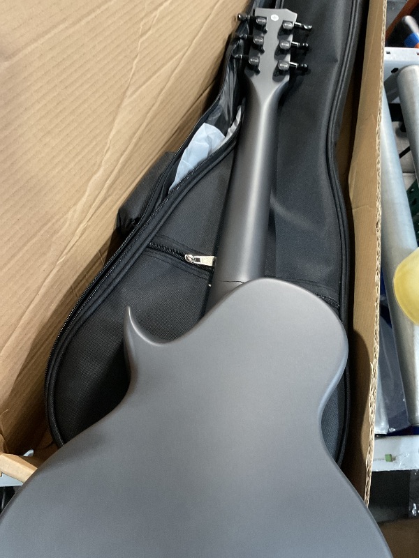 Photo 1 of (See images for damage)Enya Nova Go Mini Carbon Fiber Acoustic Guitar 1/4 Size Travel Acustica Guitarra w/Beginner Kids Starter Bundle Kit of Thickened Gig Bag, Adjusting Wrench(Black)
