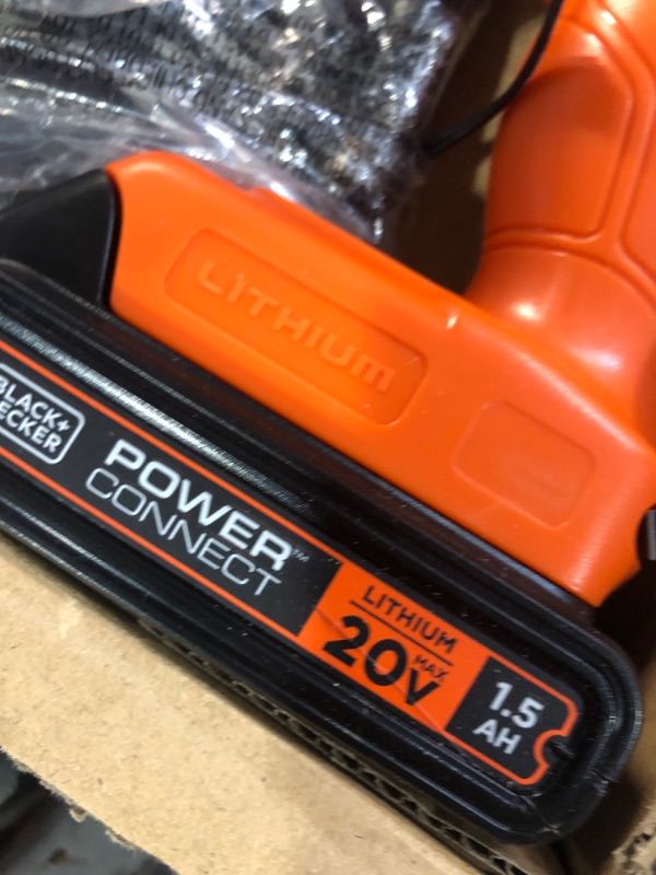 Photo 1 of (used)(see images) BLACK+DECKER 20V MAX POWERECONNECT Cordless Drill/Driver + 30 Piece Bits and Drivers Kit (LD120VA)