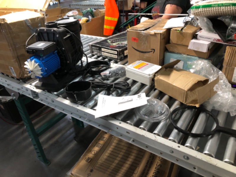Photo 1 of ***DAMAGED - INCOMPLETE - SEE COMMENTS*** ***PARTS ONLY*** ***NON REFUNDABLE*** 
PWS Solar Powered Swimming Pool Pump, 72VDC, 1.6HP, 62ft, 136GPM, Solar Water Pump with MPPT Controller, Suitable for Salt Water, JP31-19/1200