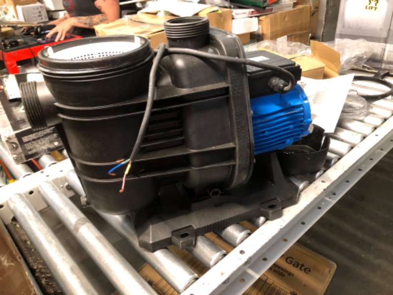 Photo 1 of ***DAMAGED - INCOMPLETE - SEE COMMENTS*** ***PARTS ONLY*** ***NON REFUNDABLE*** 
PWS Solar Powered Swimming Pool Pump, 72VDC, 1.6HP, 62ft, 136GPM, Solar Water Pump with MPPT Controller, Suitable for Salt Water, JP31-19/1200