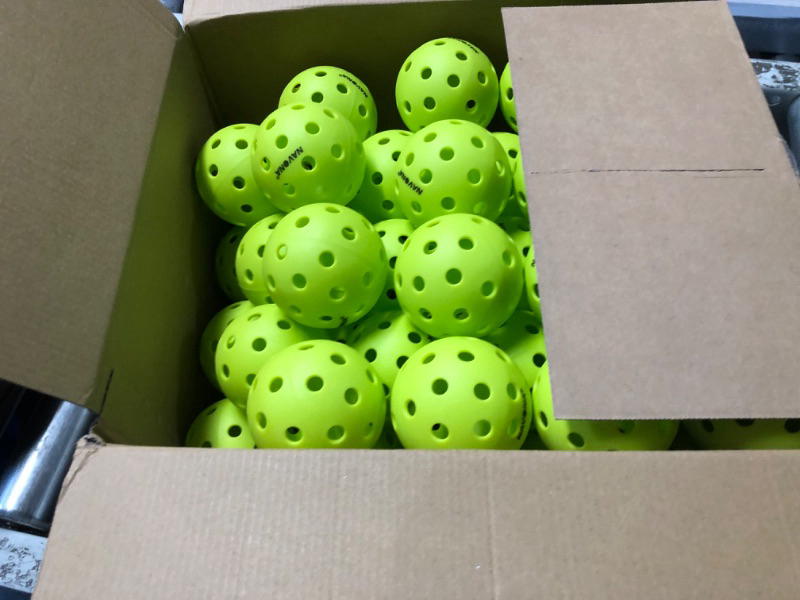 Photo 1 of (FAIR) Navona 48 Pack Premium 40-Holes Outdoor Pickleball Balls, Meet USAPA Official Requirement, Perfectly Balanced, High Bounce True Flight, Durable Outdoor Pickleball Set