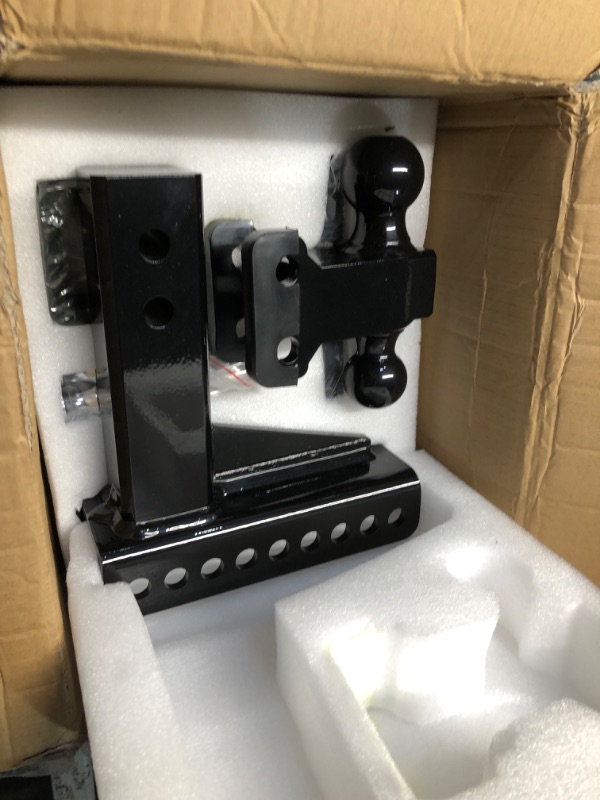 Photo 1 of Adjustable Trailer Hitch -Drop Hitch-Tow Hitch with 2.5 inch Receiver-6inch Drop/Rise, 2" & 2-5/16" Ball Hitches for Trucks, 22,000 LBS GTW, Trailer Hitches with Anti-Theft Pin, Black…
