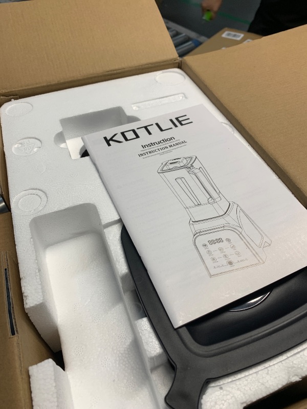 Photo 1 of KOTLIE Blender 68 Oz Shakes & Smoothies Countertop Blender, 1200W 28000RPM High Speed Food Processors, Smoothie Blender with 8 Smart Functions for Baby Food, Crushing Ice or Frozen Drinks(Black)