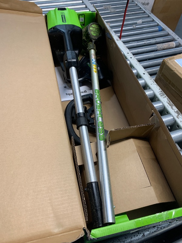 Photo 1 of (heavily used item) Greenworks PRO 16-Inch 80V Cordless String Trimmer, Battery Not Included ST80L00, Multicolor