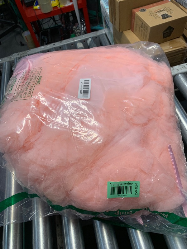 Photo 1 of (see all images) Stunning V-Back Luxury Pageant Tulle Ball Gowns for Girls Year Old Pink ,Size 10-12