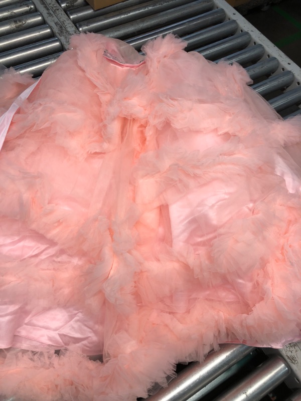Photo 1 of (see all images) Stunning V-Back Luxury Pageant Tulle Ball Gowns for Girls Year Old Pink ,Size 10-12