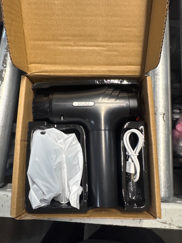 Photo 1 of (FAIR) AYURA Massage Gun Deep Tissue, Percussion Muscle Massager Gun, Handheld Back Massager for Pain Relief, Mini Massage Gun with 30 Speeds and 6 Heads for Athletes Men Women (Black)