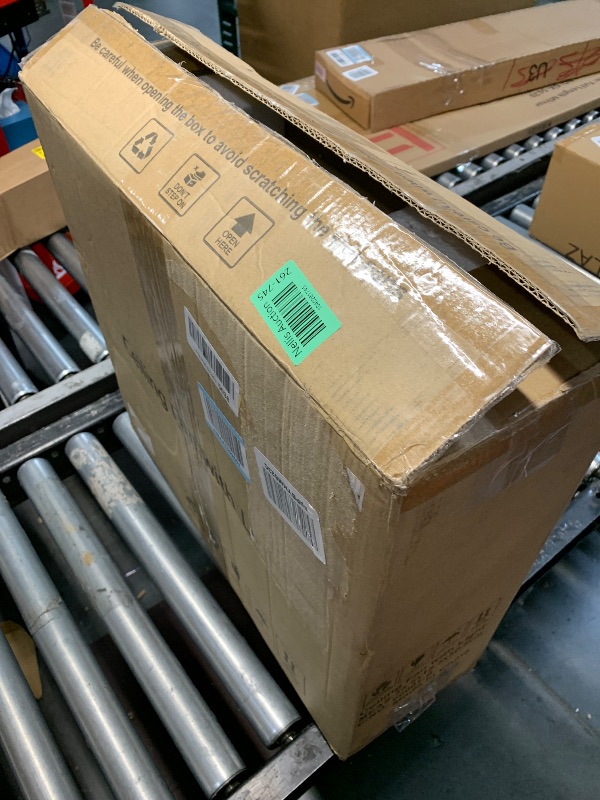 Photo 1 of Hisummer Low Profile Ceiling Fan with Light and Remote Bladeless Bedroom Ceiling Fan with Light, 20in Small Flush Mount Ceiling Fan Dimmable Modern Enclosed Ceiling Fans for Small Room - Black