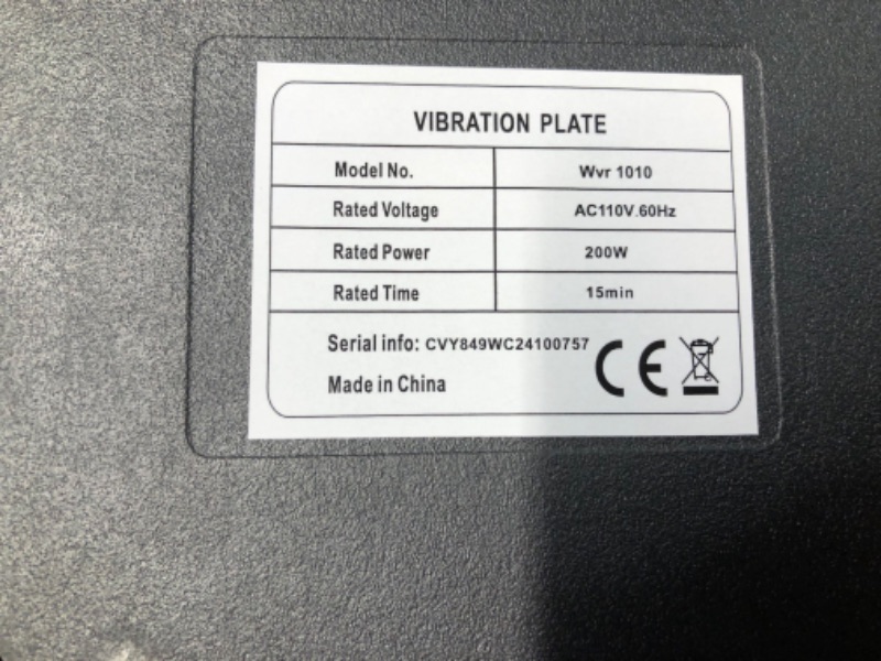 Photo 1 of ***NOT FUNCTIONAL - SEE COMMENTS***
LifePro Vibration Plate Exercise Machine - Whole Body Workout Vibration Fitness Platform w/ Loop Bands - Home Training Equipment for Weight Loss & Toning (Black)