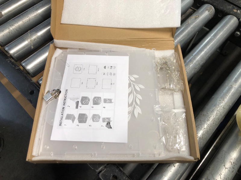 Photo 1 of (FAIR) Hymenex Acrylic Card Box - Locking Wedding Card Holder for Reception, Anniversary, Party & More