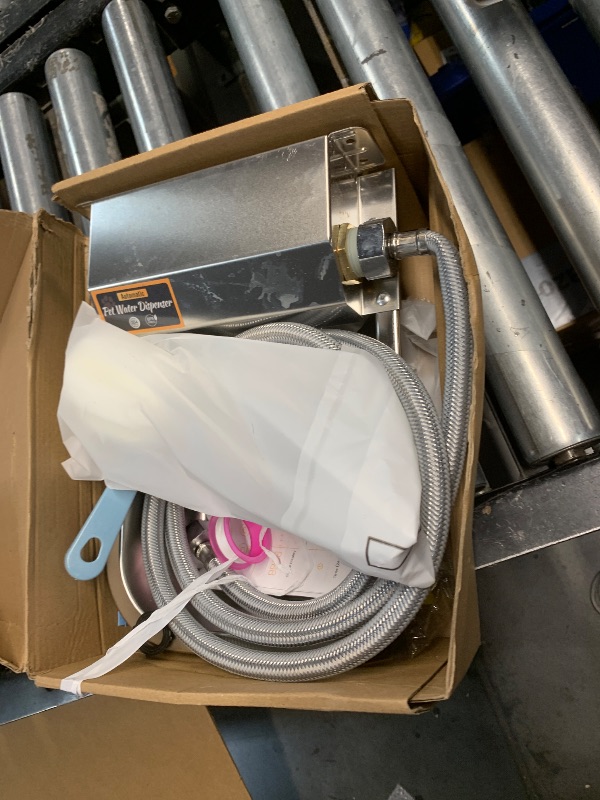 Photo 1 of **HOSE IS BROKEN**
Automatic Water Dispenser for Dogs, 3L /101 oz 304 Stainless Steel Dog Water Feeder, Auto-Fill Large Waterer for Pets & Livestock, Outdoor Dog Water Bowl, Wide Mouth, Anti-tip, Easy to Clean