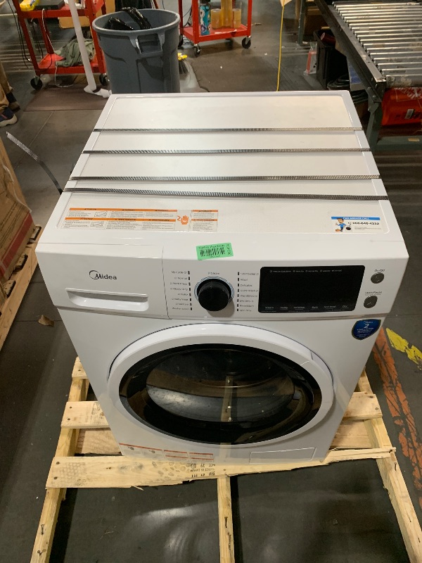 Photo 1 of ***TRUCK/TRAILER PICKUP ONLY - SCRATCHED AND DENTED - USED AND DIRTY - POWERS ON - UNABLE TO TEST FURTHER***
Midea 24 Inch Washer and Dryer Combo, All in One Washer and Dryer 2.7 cu.ft 26lbs, Ventless Washing Machine, Steam Care, Overnight Dry, 1400 RPM, 