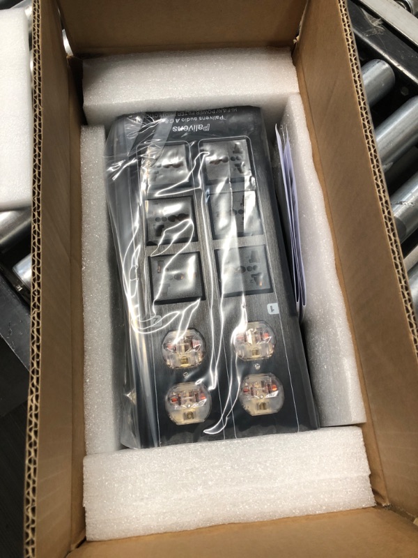 Photo 1 of Pailvens AC Power Filter Power Conditioner, 8 Ways Power Socket, Line Conditioner Power Purifier with Universal Outlets, Power Conditioner Audio Suitable for HiFi CD Player Piano, TV, P10